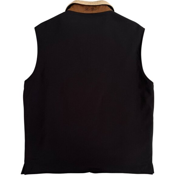 Loro Piana StormSystem Twenty K Vest Mens XL Black Made In Italy Cashmere Lined - Picture 3 of 16